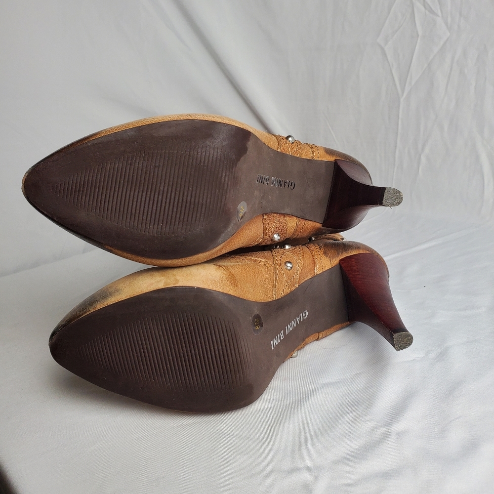 Gianni Bini Womens High Heeled Tassle Boots 8M - Picture 10 of 11